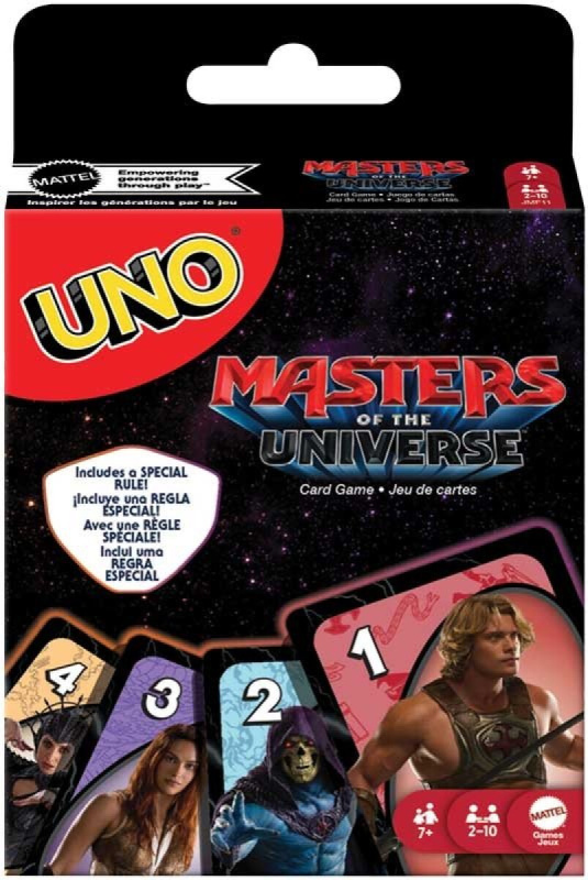 Mattel Uno masters of the universe – wladci vesmiru