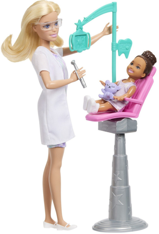 Barbie herní set povolání - zubařka blondýnka