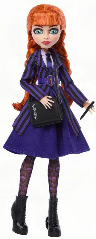 Monster High x Wednesday sběratelská panenka agnes demille - 1 kus