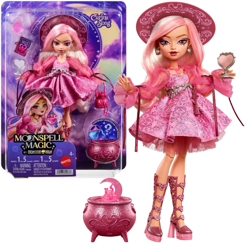 Monster High moonspell high carina song panenka 26 cm s doplňky