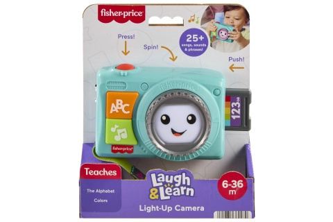 Fisher-Price interaktivní světelný fotoaparát pro děti (čeština/slovenština/angličtina/maďarština/polština)