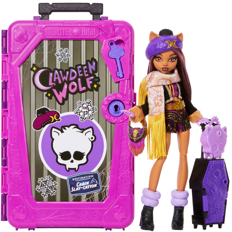 Monster High panenka Clawdeen Wolf strašidelné prázdniny s překvapeními