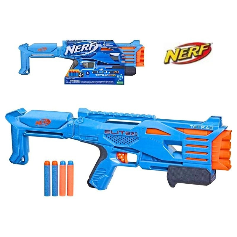 Nerf Elite 2.0 Tetrad QS-4 pistole na pěnové šipky