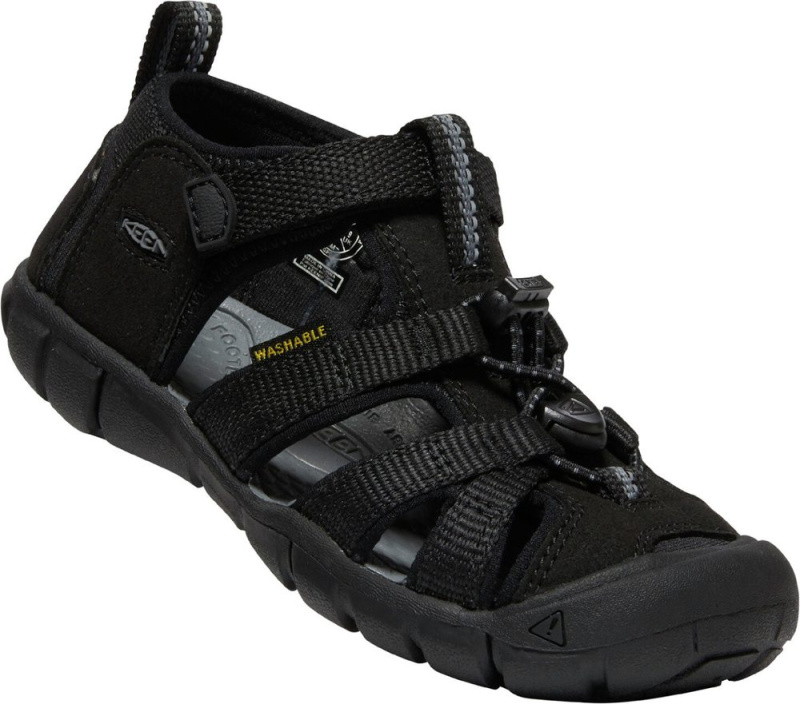 dětské sandály SEACAMP II CNX black/grey, Keen, 1027412/1027418, černá - 35