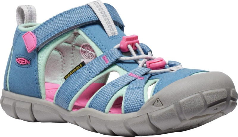 Dívčí sandály SEACAMP II CNX coronet  blue/hot pink, KEEN, 1028841/1028850 - 24