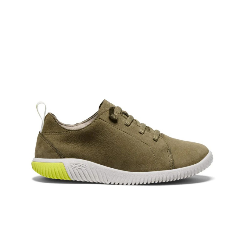 Dětské tenisky barefoot kompromis KEEN KNX LACE YOUTH martini olive/evening primrose - 32/33
