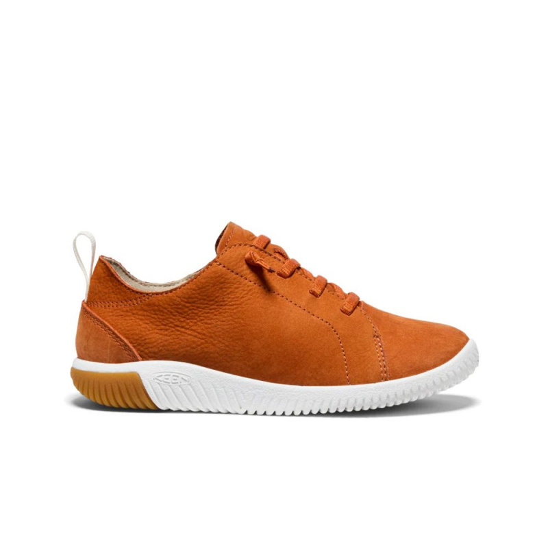 Dětské tenisky barefoot kompromis KEEN KNX LACE YOUTH gold flame/star white - 35