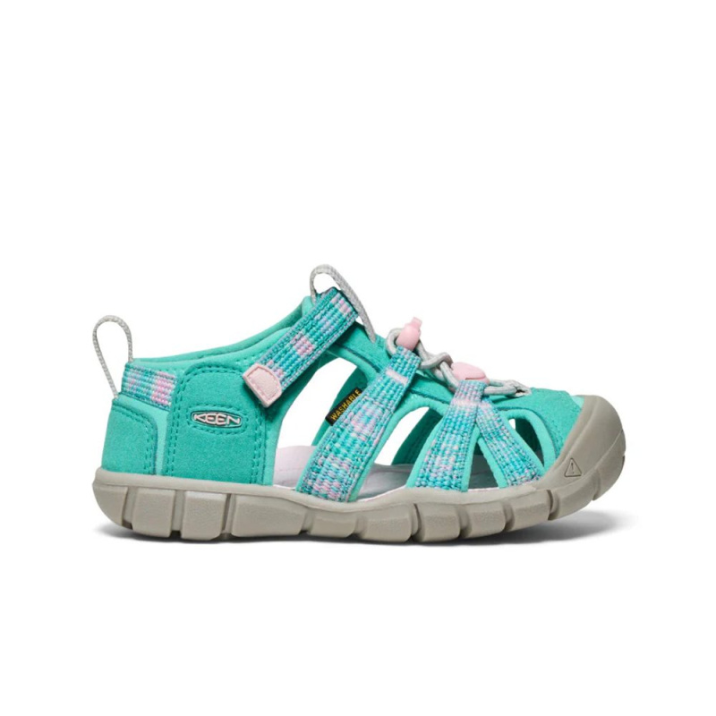 Dívčí sandály KEEN SEACAMP II CNX bright aqua/giggle pink - 27/28