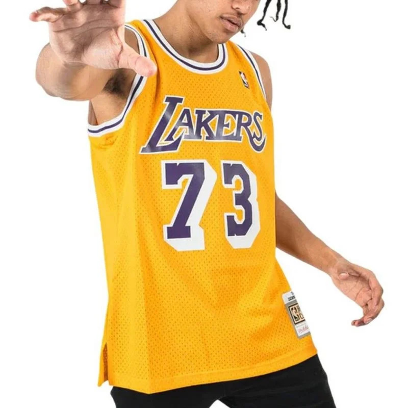 Mitchell & Ness Los Angeles Lakers NBA Swingman Jersey Lakers 1998 Dennis Rodman M SMJYCP20064-LALGOLD98DRD pánské XL