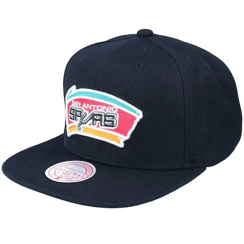 Kšiltovka Mitchell & Ness NBA San Antonio Spurs Top Spot Snapback Hwc Spurs HHSS2976-SASYYPPPBLCK OSFM