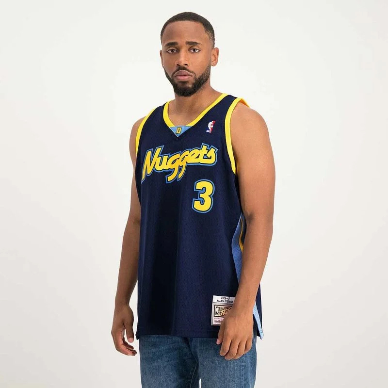 Mitchell & Ness NBA Swingman Denver Nuggets Allen Iverson dres SMJY4205-DNU06AIVASBL pánské xxl