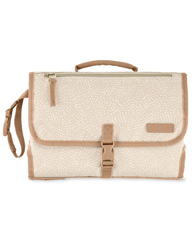 SKIP HOP Podložka přebalovací cestovní Pronto 2v1 - SKIP HOP Podložka přebalovací cestovní 2v1 Pronto Beige swirl dot