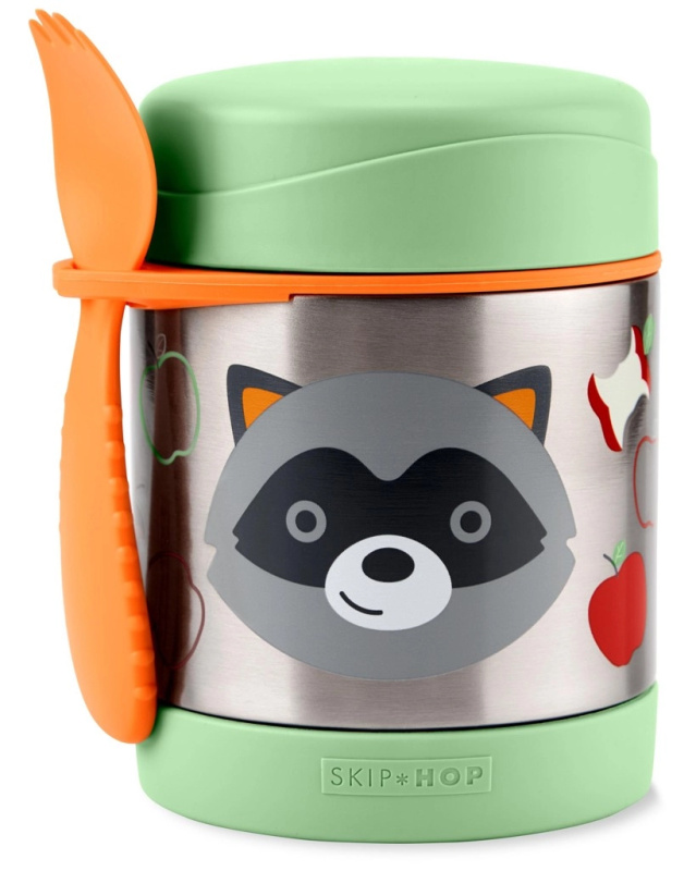 Skip Hop Zoo termoska na jídlo se lžičko-vidličkou mýval 325 ml