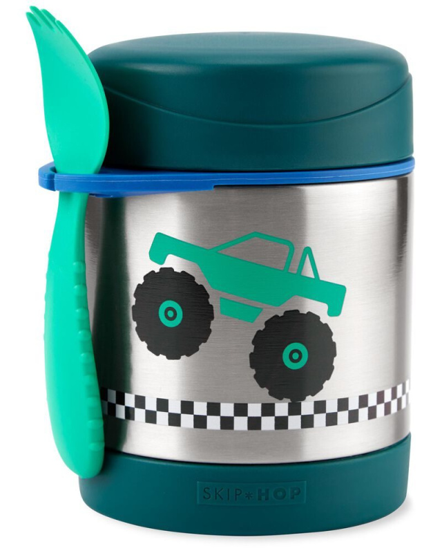 Skip Hop Spark Style Termoska na jídlo se lžičkou/vidličkou 325ml, 12m+ - SKIP HOP Spark Style Termoska na jídlo se lžičkou/vidličkou Truck 325 ml, 3r+