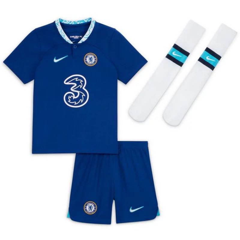 Dětská fotbalová souprava Jr DJ7888 496 - Nike 110/116 tmavě modrá