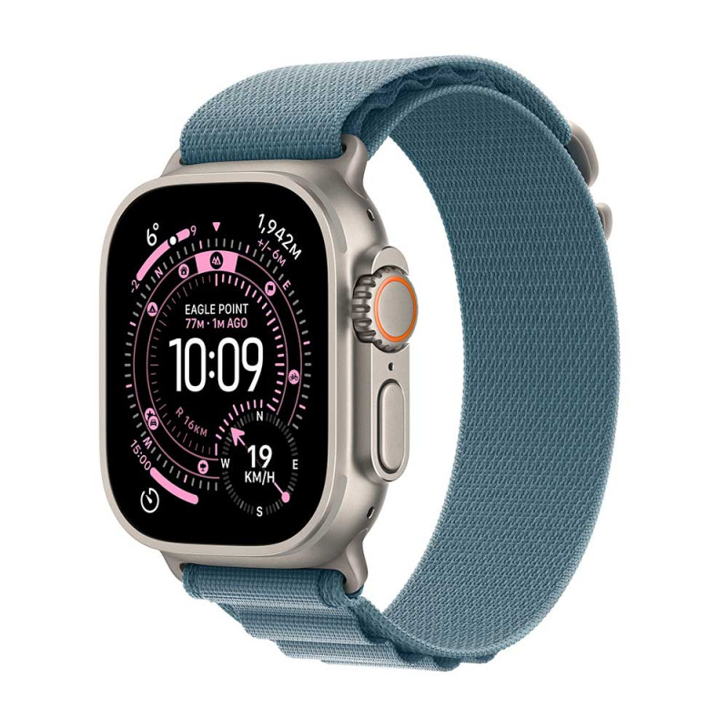 Apple Watch Ultra 3 Natural Titan, L.Blue Alpine,L chytré hodinky