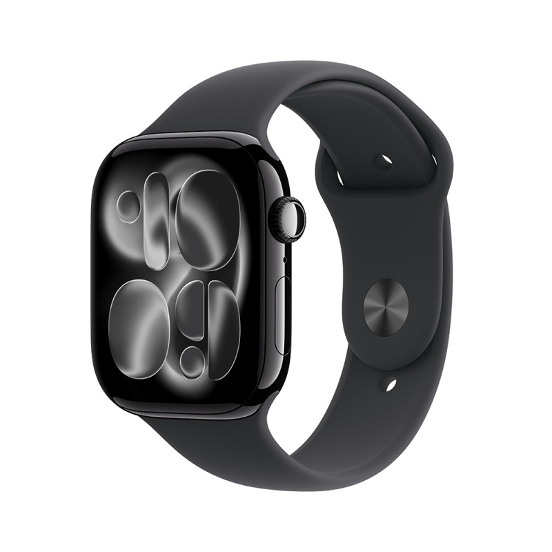 Apple Watch Series 11 42mm J. Black, Black SB, M/L chytré hodinky
