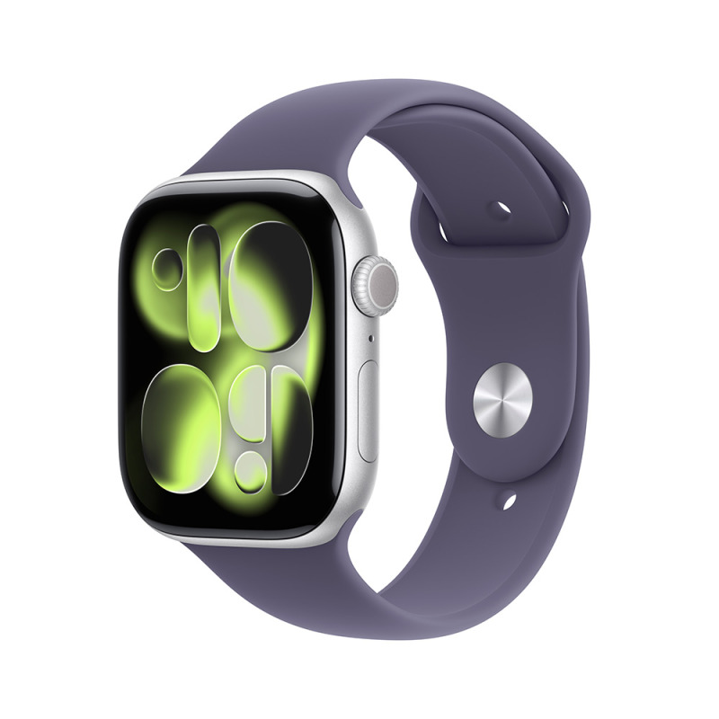 Apple Watch Series 11 46mm Silver, Purple SB, M/L chytré hodinky