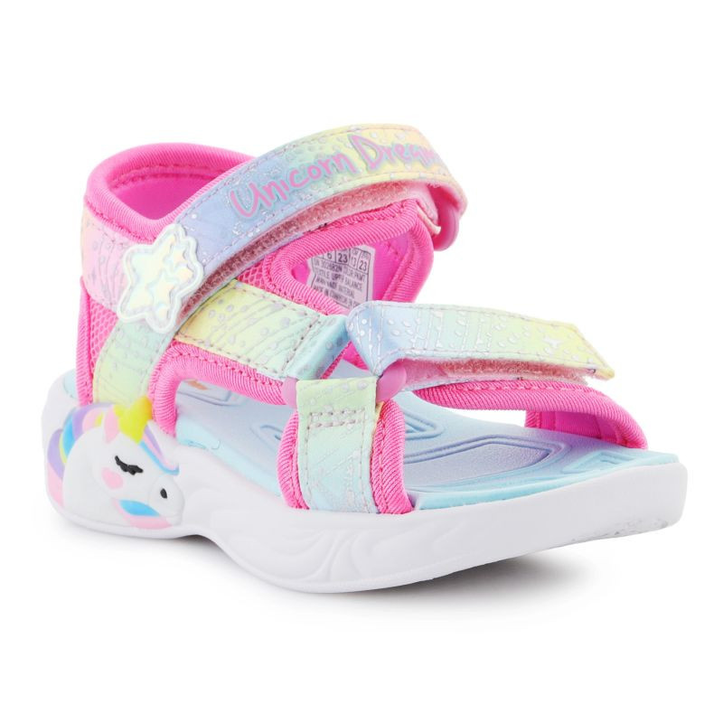 Sandály Skechers S-Lights Unicorn Dreams Sandal-Majestic Bliss Jr 302682N-PKMT EU 26
