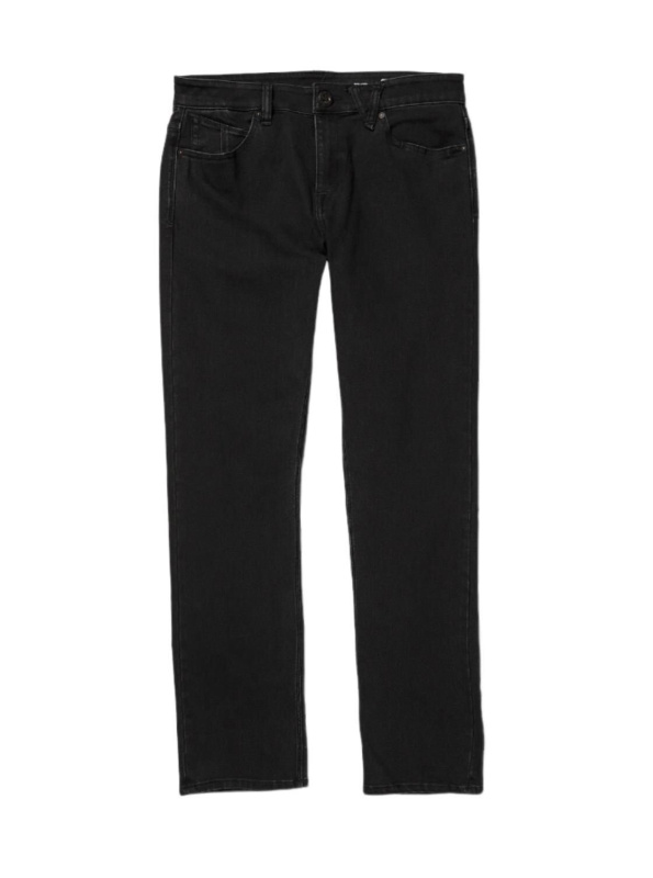 Volcom pánské kalhoty Solver Denim Black Out | Černá | Velikost 36 x 34
