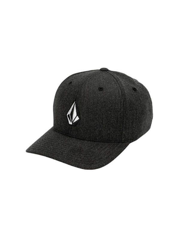 Volcom kšiltovka Full Stone Hthr Flexfit Hat Charcoal Heather | Šedá | Velikost L/XL
