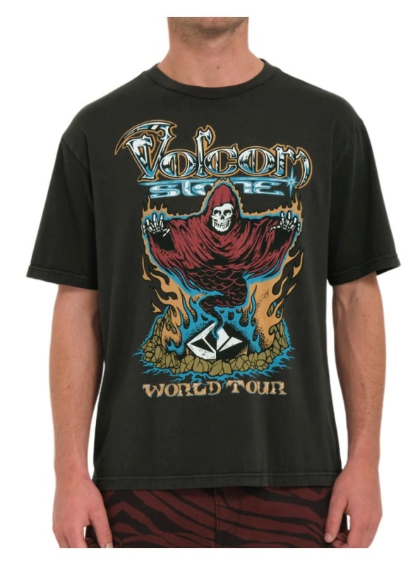 Volcom pánské tričko Stone Ghost Sst Stealth | Šedá | Velikost M | 100% bavlna