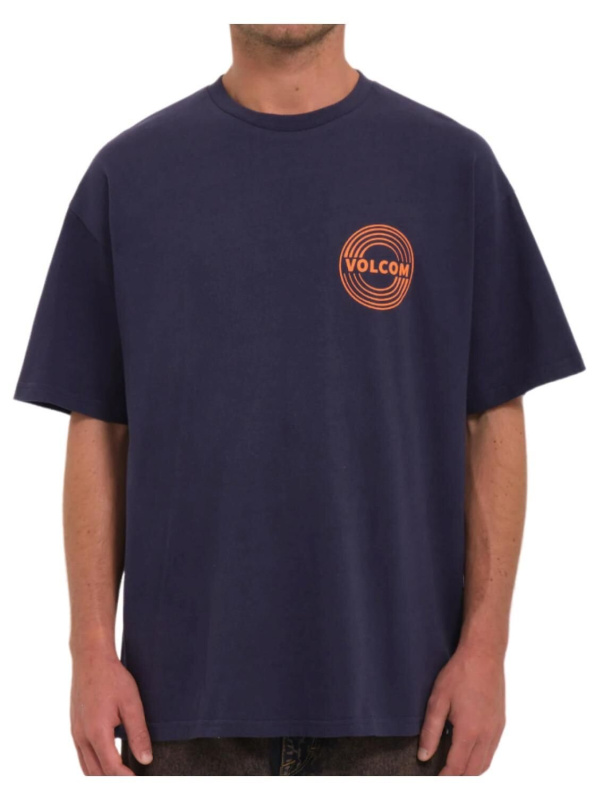 Volcom pánské tričko Switchflip Lse Sst Eclipse | Modrá | Velikost XL | 100% bavlna