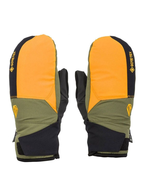 Volcom pánské rukavice Stay Dry Gore-Tex Mitt Gold | Zlatá | Velikost M