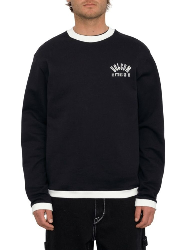 Volcom pánská mikina Skate Vitals G Taylor Crew Black | Černá | Velikost XL