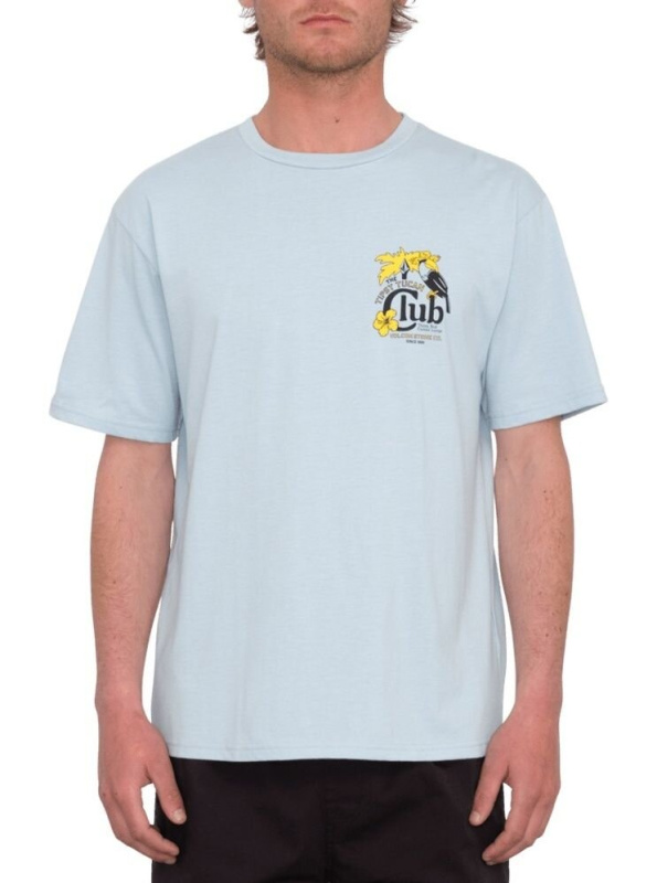 Volcom pánské tričko Tispy Tucan Hth Sst Celestial Blue | Modrá | Velikost S | 100% bavlna