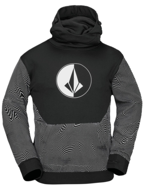 Volcom pánská mikina Hydro Riding Black Print | Černá | Velikost XL