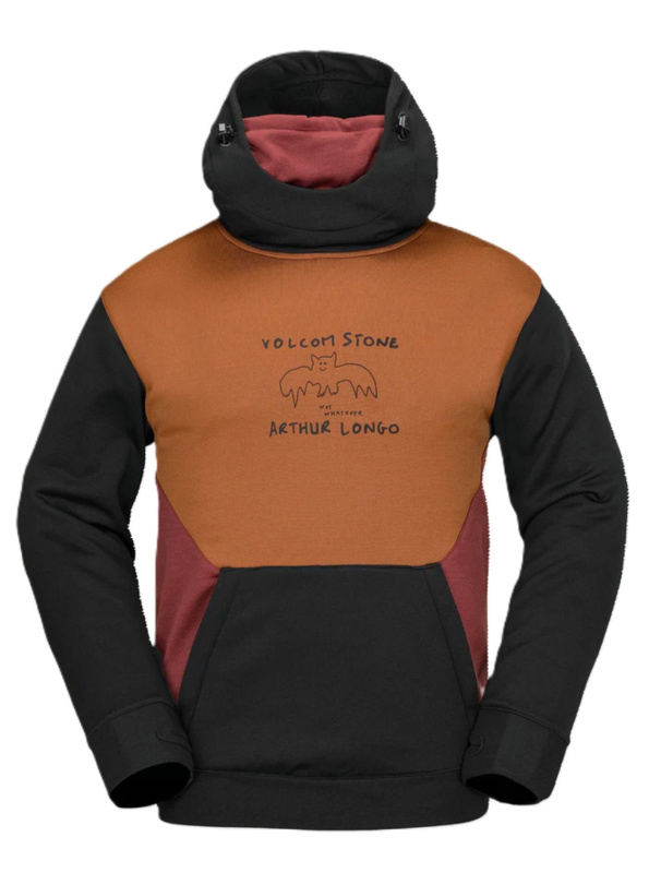 Volcom pánská mikina Hydro Riding Caramel | Černá | Velikost L