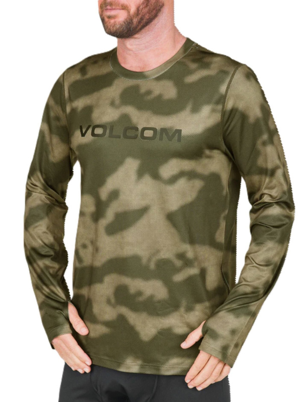Volcom pánské tričko M V-Science Crew Camouflage | Maskáč | Velikost L