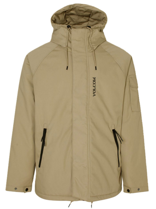 Volcom pánská bunda Stoke Stone Ii 10K Jacket Khaki | Zelená | Velikost XL