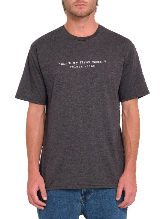 Volcom pánské tričko Scowboy Hth Sst Heather Black | Černá | Velikost M