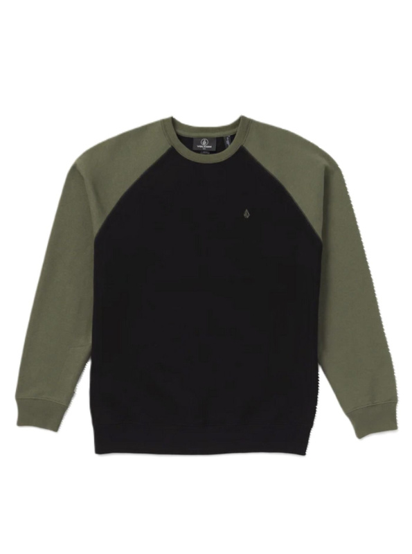 Volcom pánská mikina Homak Crew Black | Černá | Velikost M