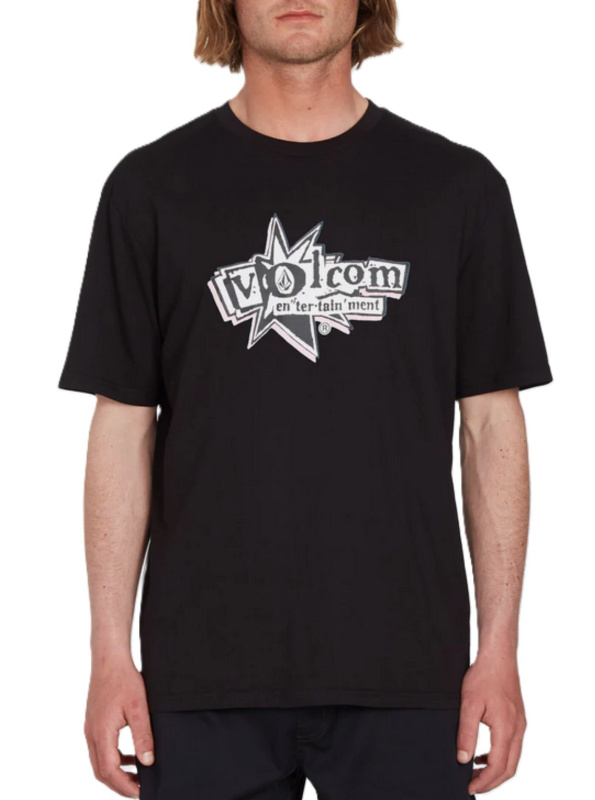 Volcom pánské tričko V Ent Sst Black | Černá | Velikost XL