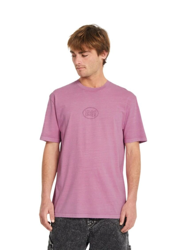 Volcom pánské tričko Handstone Pw Steel Purple | Fialová | Velikost L | 100% bavlna