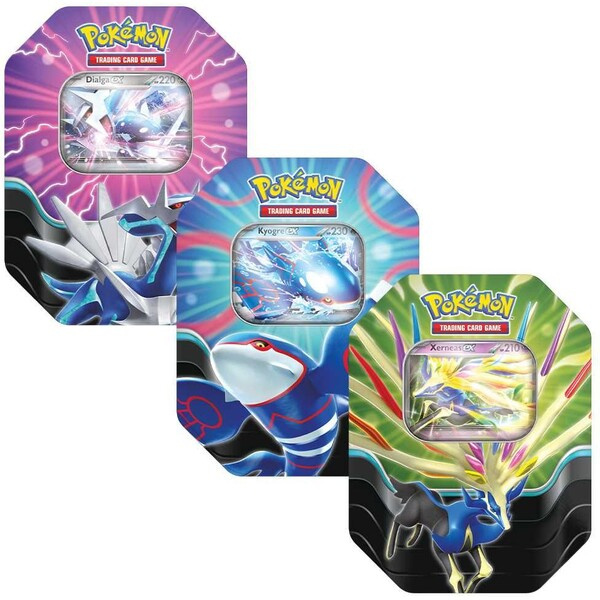 Pokémon TCG: Azure Legends Tin, více druhů