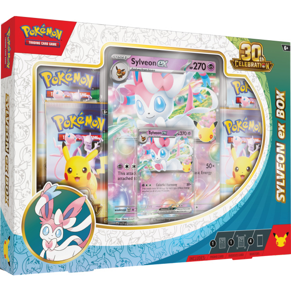 Pokémon TCG: 30th Celebration Sylveon – ex Box