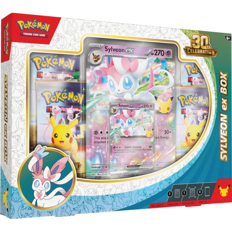 Pokémon TCG: 30th Celebration Sylveon – ex Box