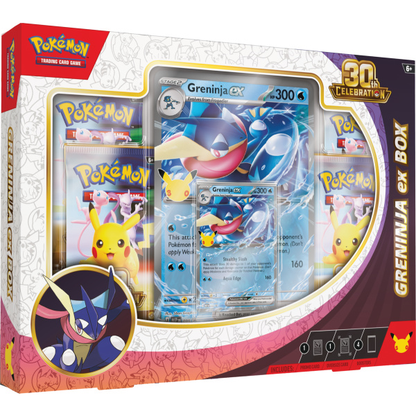 Pokémon TCG: 30th Celebration Greninja – ex Box