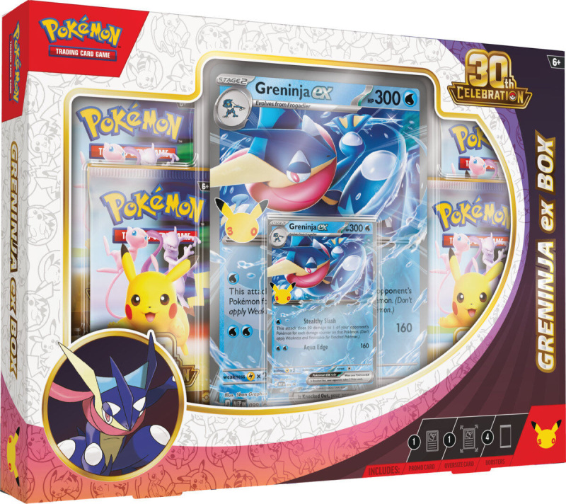 Pokémon TCG: 30th Celebration Greninja – ex Box