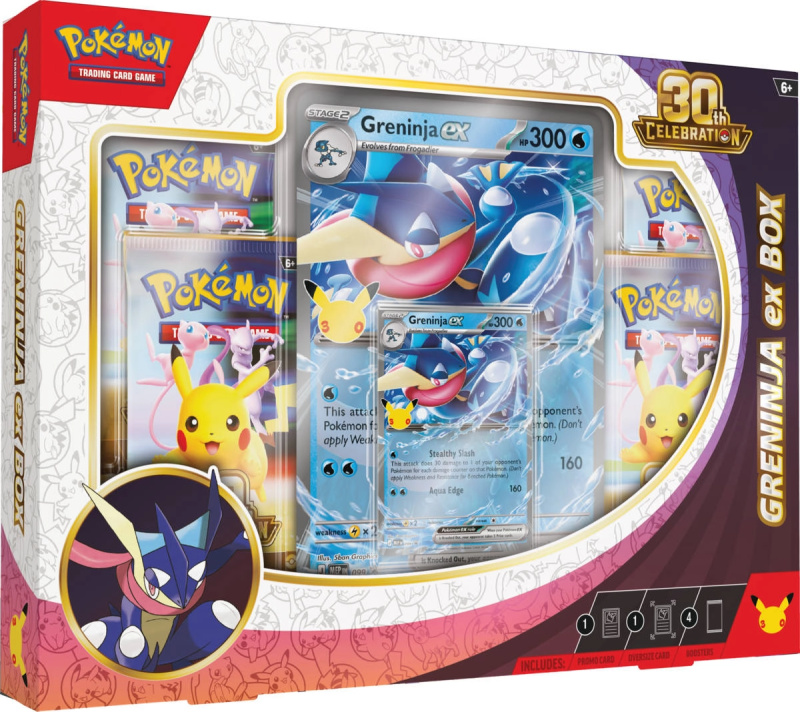 Pokémon TCG: 30th Celebration Greninja – ex Box