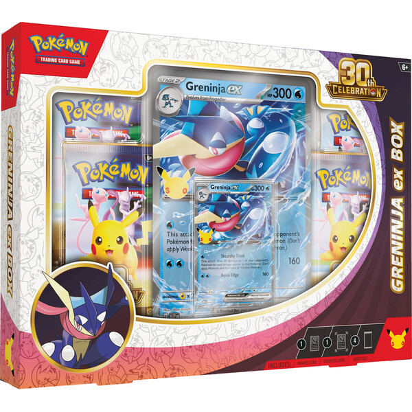 Pokémon TCG: 30th Celebration Greninja – ex Box