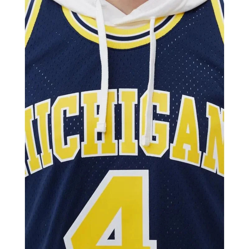 Mitchell & Ness NCAA Swingman Road Jersey Michigan1991 Chris Webber SMJY4437-UMI91CWEASBL Mr S