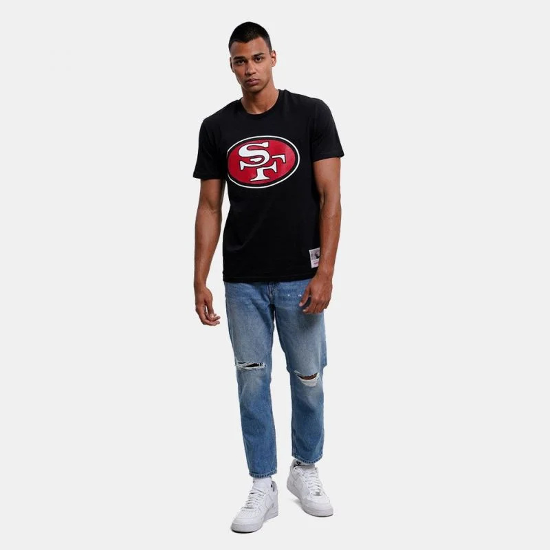 Mitchell & Ness NFL Team Logo Tee San Francisco M 49ERSS BMTRINTL1053-SF4BLCK T-Shirt XL