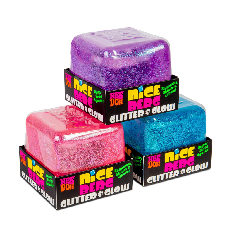 Schylling NeeDoh Mačkací kostka Nice Berg třpytivá