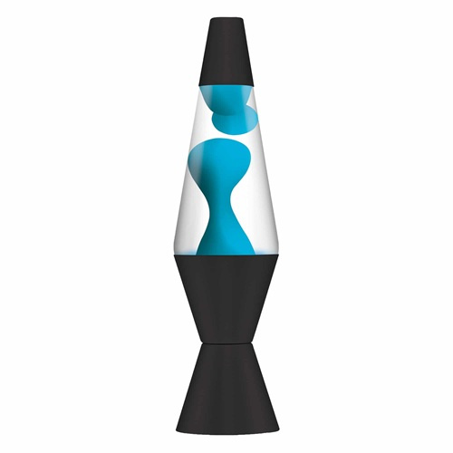 Schylling LAVA Lávová lampička neonová modrá 36,8 cm