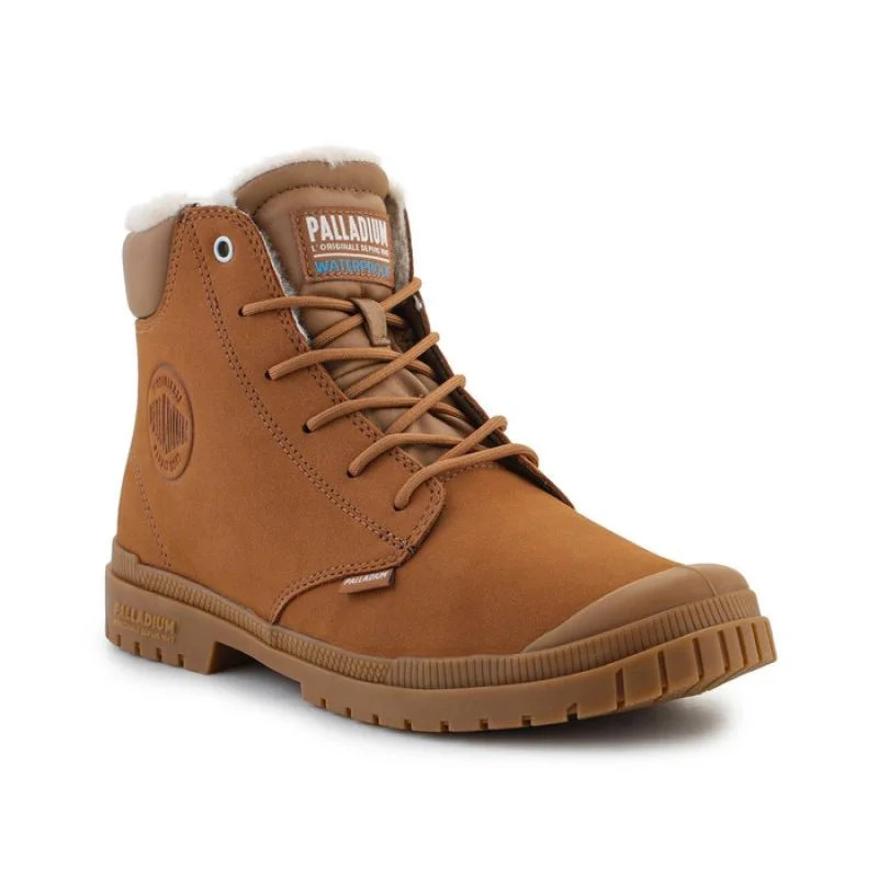 Boty Palladium sp20 Cuff Leather Waterproof WL M 79067-257-M Mahogany EU 41